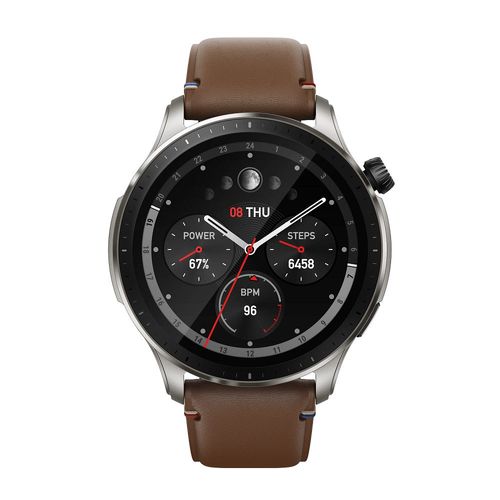 שעון חכם Amazfit דגם GTR 4 צבע Brown Leather