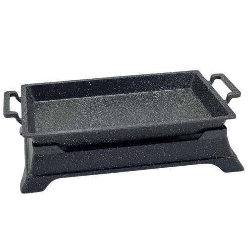 פלטה יציקת אלומניום עם מעמד לחימומית 41*28*4 ס