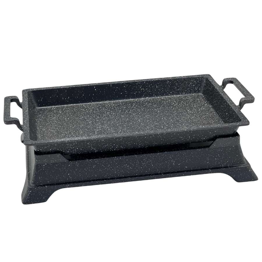 פלטה יציקת אלומניום עם מעמד לחימומית 41*28*4 ס"מYZ25-31