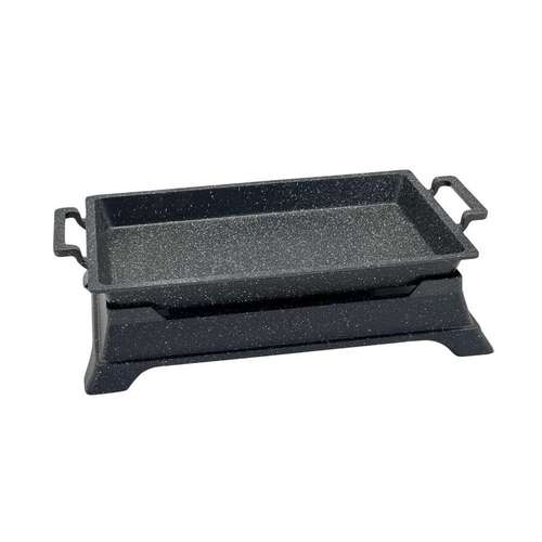 פלטה יציקת אלומניום עם מעמד לחימומית 29*22*4 ס