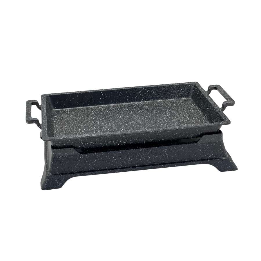 פלטה יציקת אלומניום עם מעמד לחימומית 29*22*4 ס"מYZ25-33