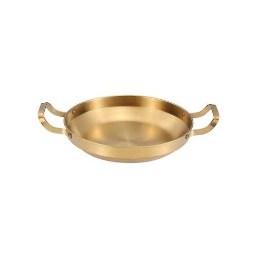 מחבת 2 ידיות נירוסטה ציפוי זהב 24 ס