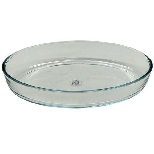 תבנית זכוכית לתנור אובלי 39*28*6.5 ס