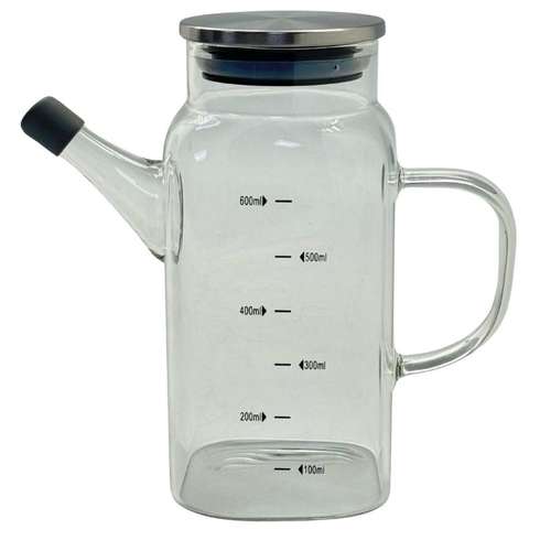 כד שמן זכוכית עם מד 500 מ