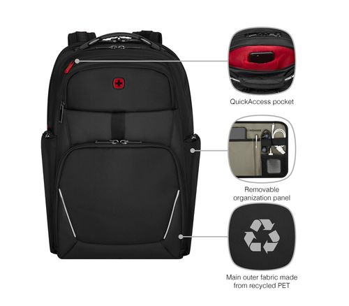 SWISS תיק גב למחשב נייד 17 WENGER New Icons Meteor wenger swiss