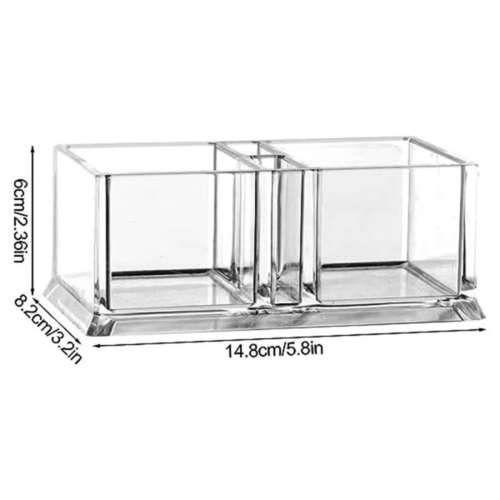 כלי לשקיות סוכר וקסמי שיניים אקריל שקוף YZ25-86