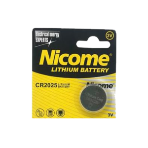 סוללת כפתור Nicome CR2025 ניקום 