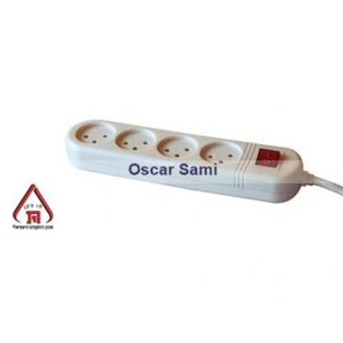 רב שקע עם מפסק 4 שקעים 3מ חוט