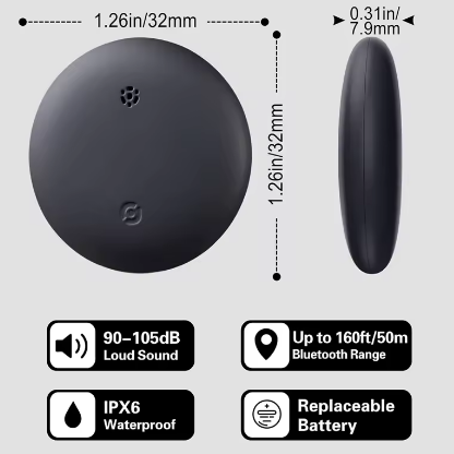 אביזר תואם AIRTAG מעקב GPS לכל העולם עוב ד עם APPLE FIND ME