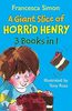 A Giant Slice of Horrid Henry 3-in-1 - Francesca Simon (יד 2) הנרי הנורא 3ספרים ביחד-פרנצ'סקה סימון