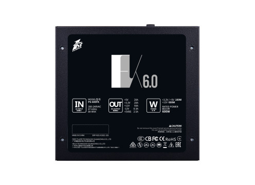 ספק כוח 1StPlayer FK 600W 80+
