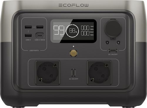 קיט תחנת כוח ניידת ECOFLOW RIVER 2 MAX + פאנל סולארי 200W גמיש נייד ZENDURE