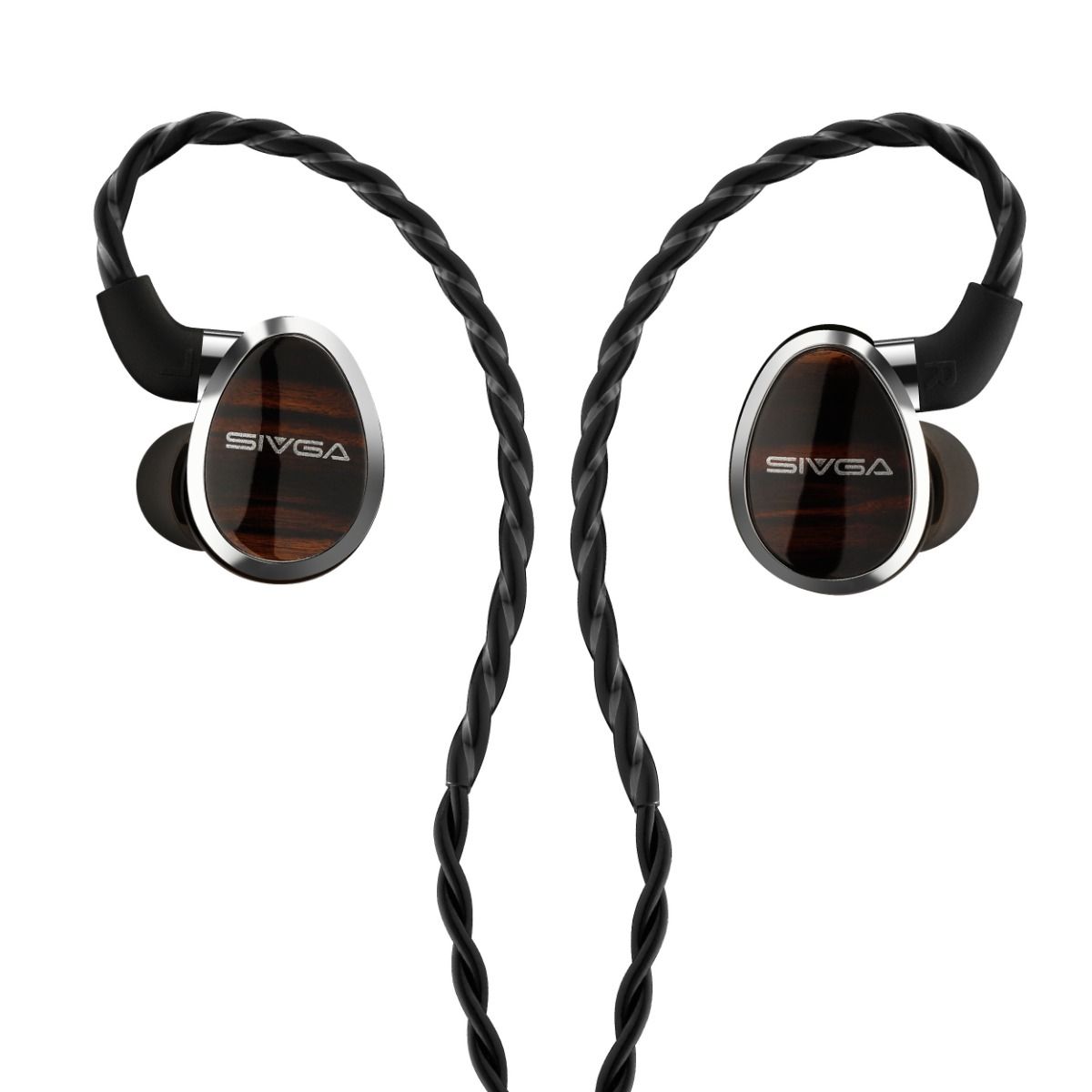 אוזניות HiFi קוויות עם רמקול שטוח של Sivga Nightingale, אוזניות ניטור אוזן
