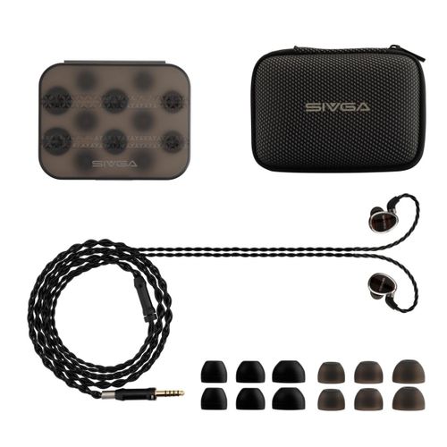 אוזניות HiFi קוויות עם רמקול שטוח של Sivga Nightingale, אוזניות ניטור אוזן