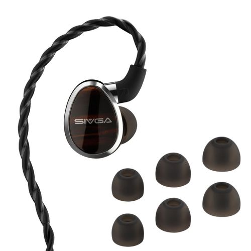 אוזניות HiFi קוויות עם רמקול שטוח של Sivga Nightingale, אוזניות ניטור אוזן
