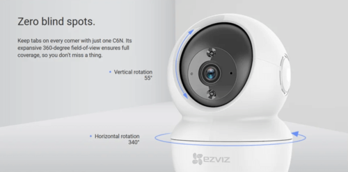 מצלמת רשת מתנייעת EZVIZ C6N 2MP | מק