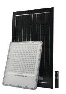 פנס הצפה סולאריי עם שלט 100W מבית WELLMAX