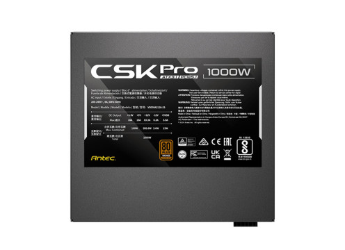 ספק כח Antec CSK Pro 1000W ATX3.1 80+ Bronze