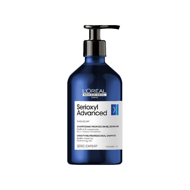   LOREAL שמפו סריוקסיל לניקוי עמוק והענקת מראה נפח לשיער דליל 500ML