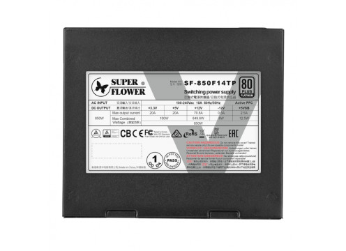 ספק כח Super Flower Leadex V Pro 850W PCIE 5.1 Platinum