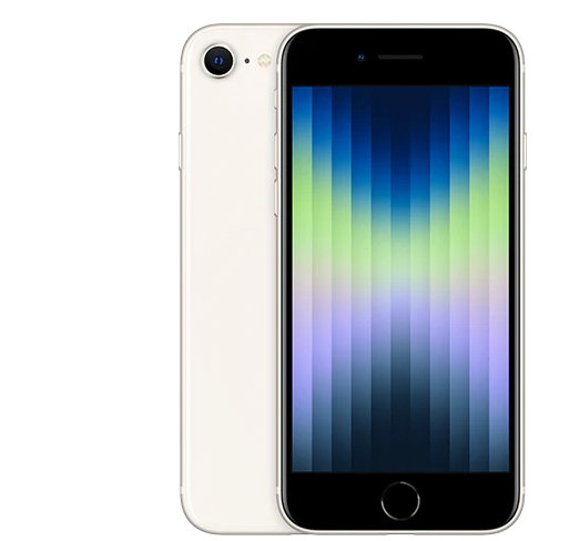 טלפון חכם עם מסך 4.7 אינץ’ Apple iPhone SE 2020 בצבע לבן