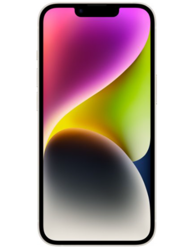 אייפון Apple iPhone 14 128GB - צבע Starlight - שנה יבואן רשמי 