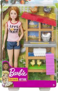  בובת Barbie Careers & Playset, נושא שוק האיכרים עם בובת אופנה בלונדינית BARBIE FXP15