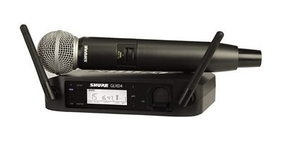 סט מיקרופון אלחוטי + מקלט GLXD24E/SM58-Z SHURE 