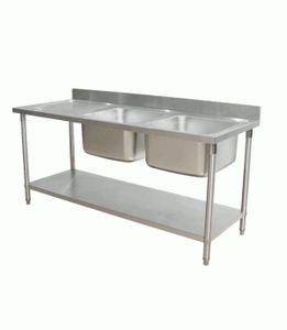 שולחן נירוסטה כיור 1 1000L