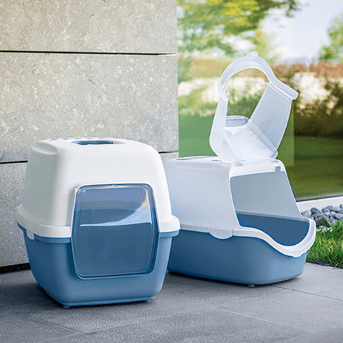 סטפנפלאסט Stefanplast שירותים סגורים 'קטי' לניקוי מהיר - כחול