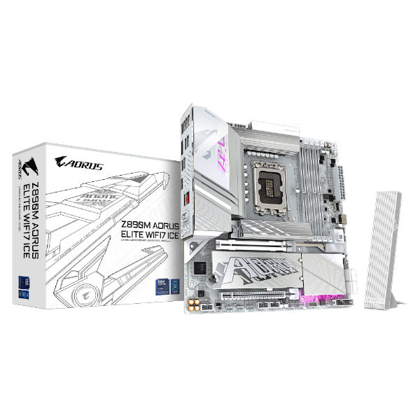 לוח אם אינטל GIGABYTE Z890M AORUS ELITE WIFI7 ICE WIFI7 BT PCIE 5