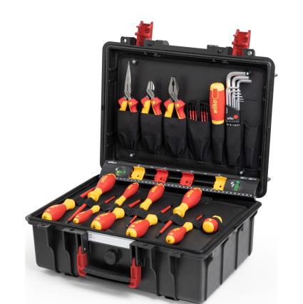 WIHA 9300-70402 - סט כלים מקצועי לחשמלאים במזוודה 39 חלקים מק”ט: 1128472