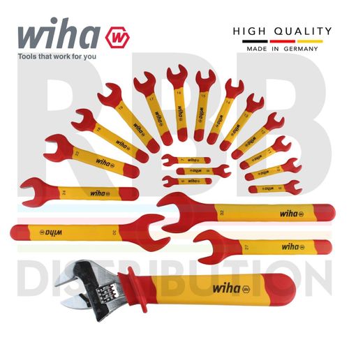 WIHA 43022 - סט כלים מבודדים מקצועי רינג-פתוח 6-32 מ