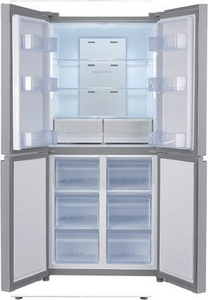 מקרר TCL 4 דלתות דגם P560CD נירוסטה