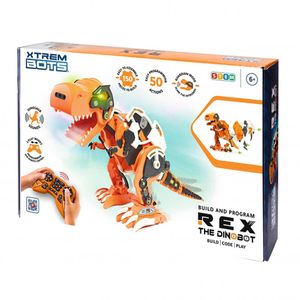 רובוט דינוזאור להרכבה ותכנות עם שלט - XTREM BOTS -  REX