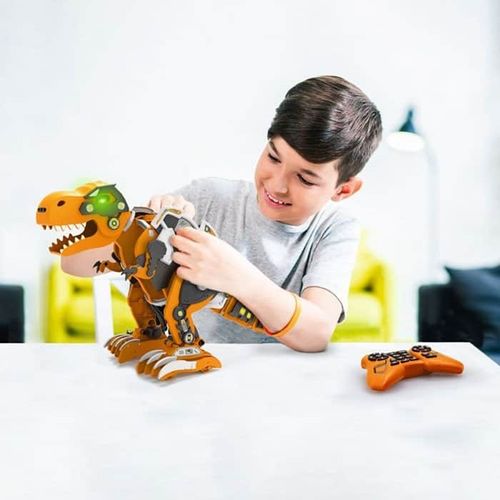 רובוט דינוזאור להרכבה ותכנות עם שלט - XTREM BOTS -  REX