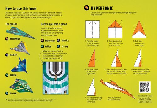 הוראות קיפול ברורות בספר אוריגמי Usborne