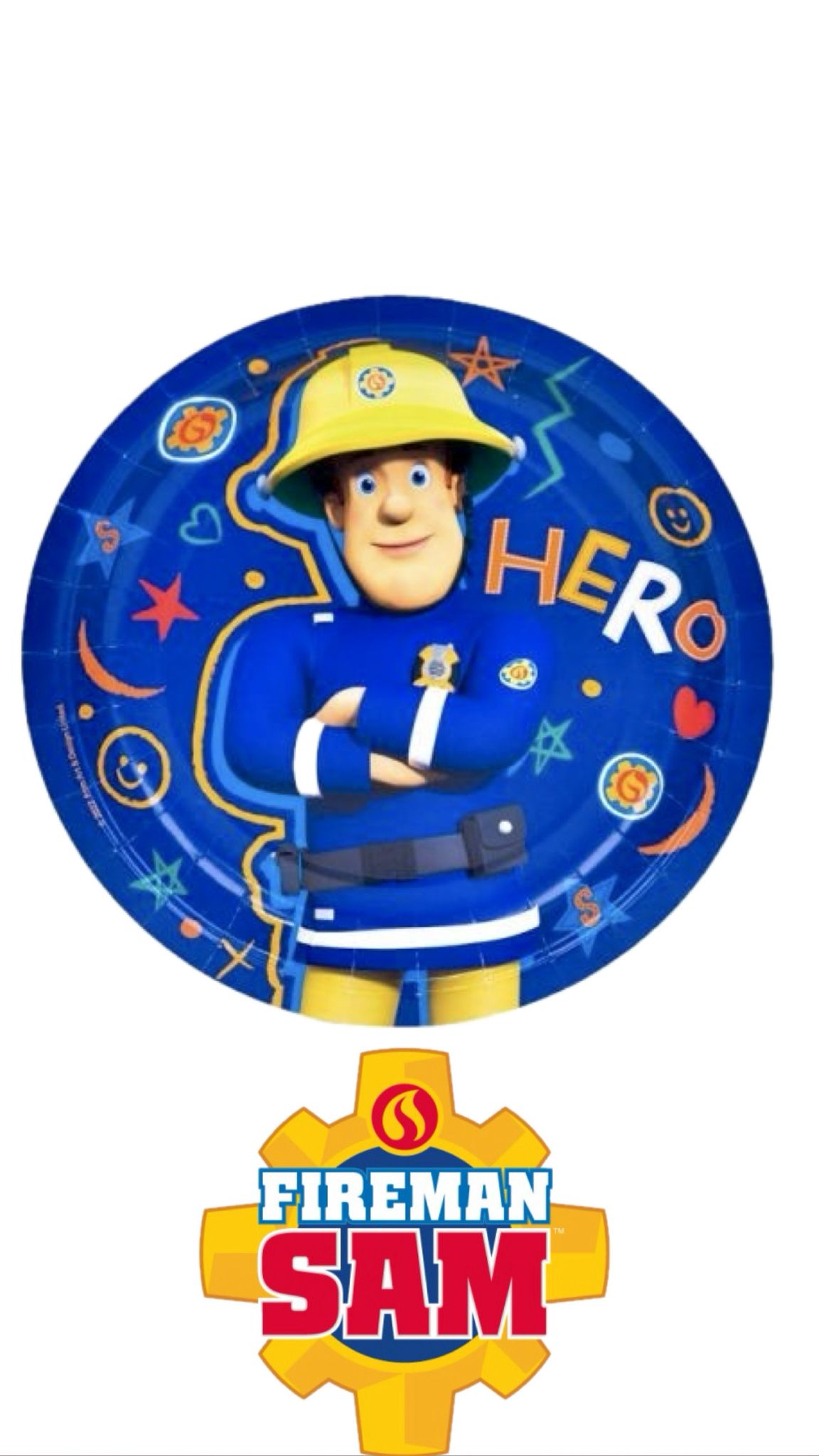 צלחות נייר 23סמ - סמי הכבאי 8 יחי - HERO