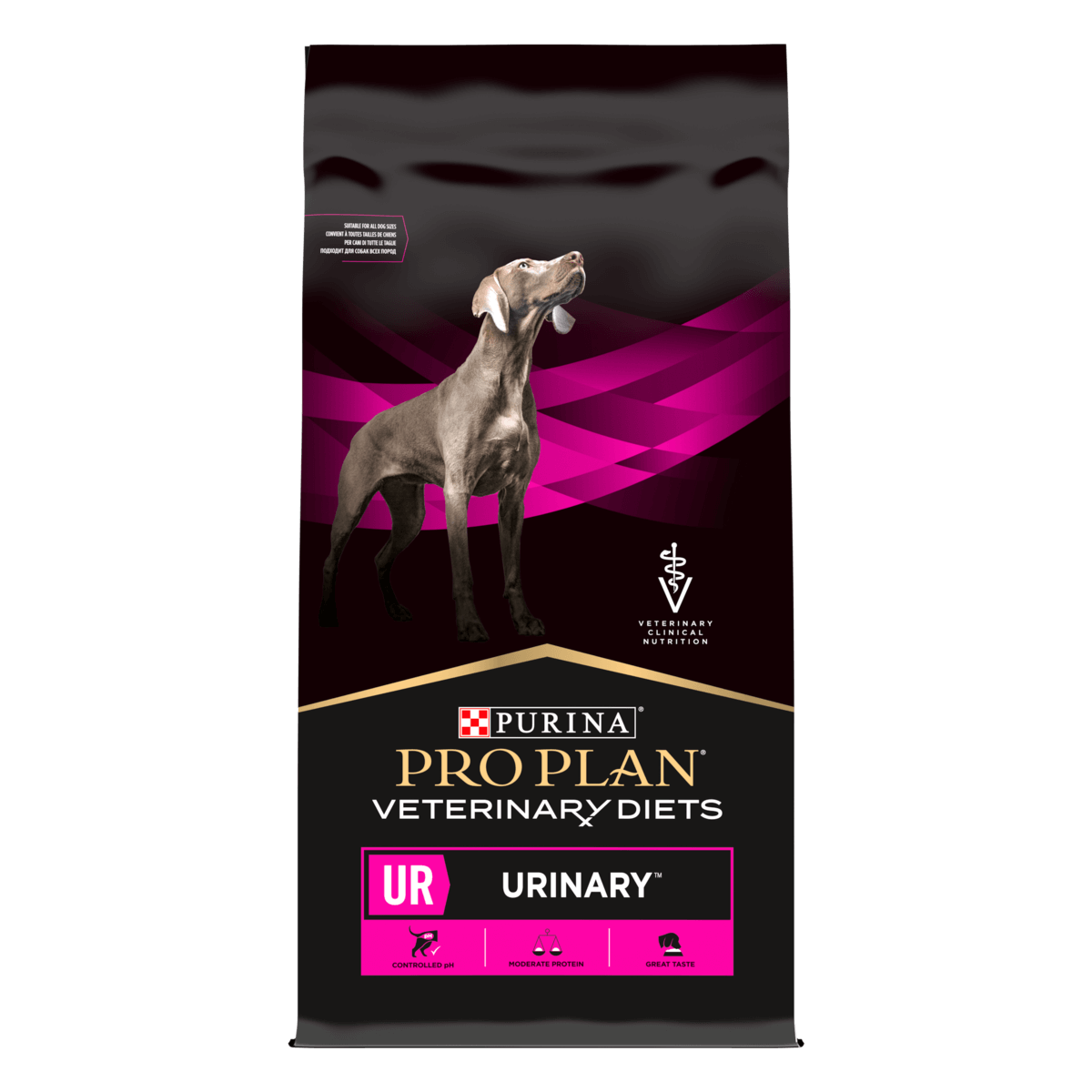 פרו פלאן Veterinary Diets UR לכלבים | מזון רפואי לדלקות ואבנים בדרכי השתן 12 ק"ג