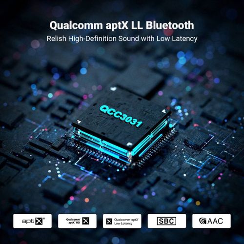 קדם מגבר מנורות Fosi Audio P3 עם בקרת צליל בס וטרבל Bluetooth aptX LL HD