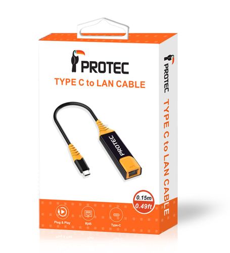 מתאם  Protec DM111 Type-C to LAN 