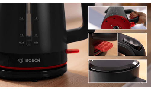 קומקום חשמלי 1.7 ‏ליטר צבע שחור Bosch MyMoment TWK3M123