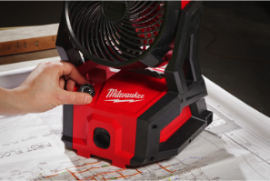 מאוורר נטען Milwaukee M18 AFG2-0 (גוף בלבד) – ניידות וזרימת אוויר חזקה