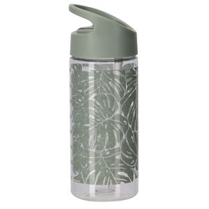 בקבוק שתיה לילדים עם קש מתקפל 420 מ"ל - עלים