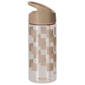 בקבוק שתיה לילדים עם קש מתקפל 420 מ"ל - בז