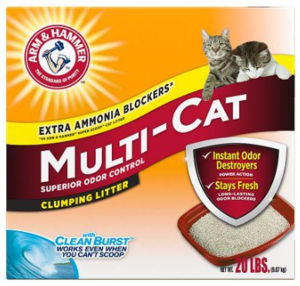 ארם & האמר מולטי קט חול מתגבש לחתולים 9 ק"ג - Arm & Hammer Multi-Cat Strength Clumping Litter