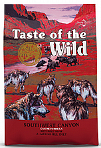 מזון כלבים טייסט אוף דה ווילד חזיר בר 12.2 ק"ג - Taste Of The Wild Southwest Canyon Canine Formula with Wild Boar