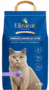 חול חתולים מתגבש אליזקט בריח לבנדר 10 ק"ג - Elizcat clumping Litter