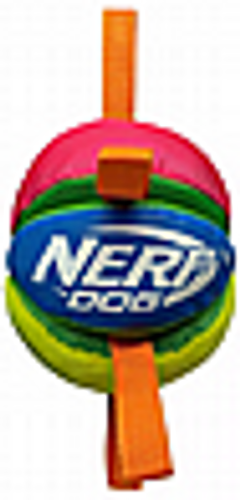 בובת משחק נרף כדור ניילון וקטיפה לכלבים - Nerf Wedge Ball Dog Toy