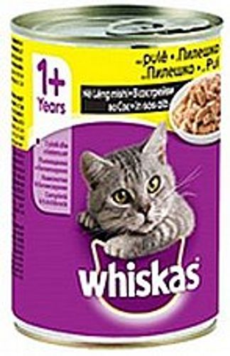 שימורי ויסקס עוף לחתול 400 גרם - Whiskas Chicken in Sauce